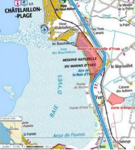 ouvrage hydraulique pour la digue maritime de la baie d'Yves en Charente-Maritime