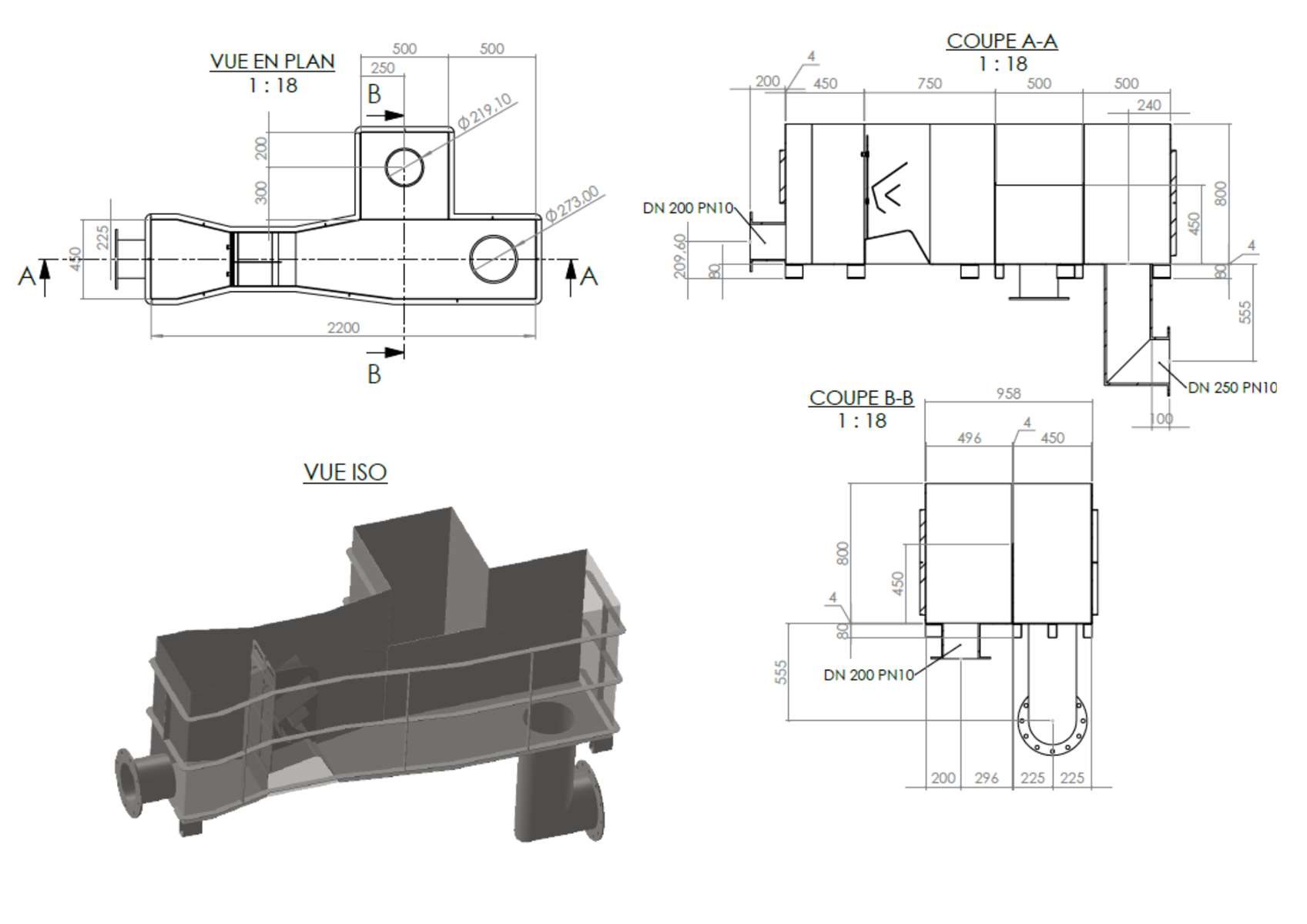 module à masque en caisson intégré
